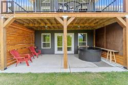 Patio off basement -