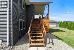 Stairs off deck -