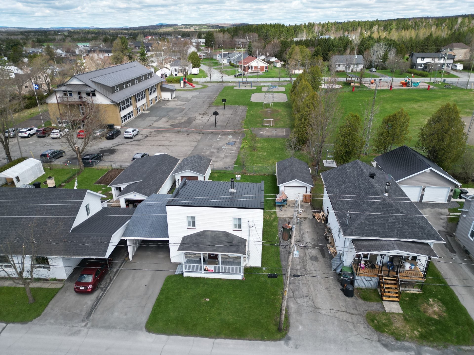 Aerial View - 132 Av. Du Domaine, Courcelles/Saint-Évariste, QC - Outdoor With View
