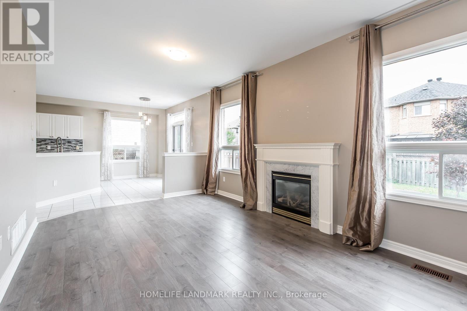 97 Annina Crescent, Markham, ON - Indoor Photo Showing Living Room With Fireplace