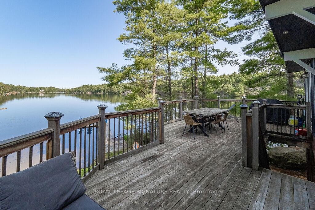1127 Sunny Lake Road, Gravenhurst, ON - Outdoor With Body Of Water With Deck Patio Veranda With Exterior