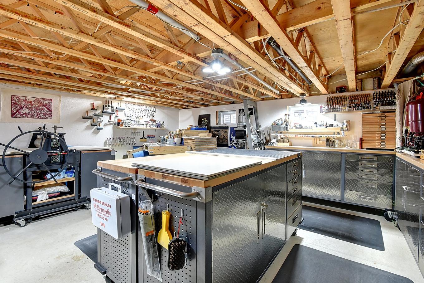 Atelier - 1720 Grand Rg St-Pierre, Sainte-Élisabeth, QC - Indoor Photo Showing Basement