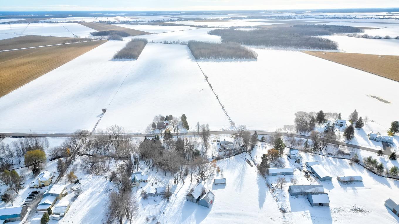 Photo aérienne - 1720 Grand Rg St-Pierre, Sainte-Élisabeth, QC - Outdoor With Body Of Water With View