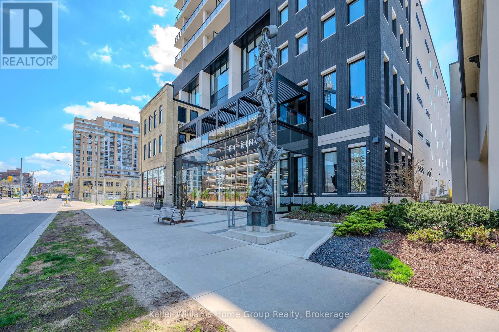 1105 - 181 King Street S, Waterloo, ON - Outdoor With Facade