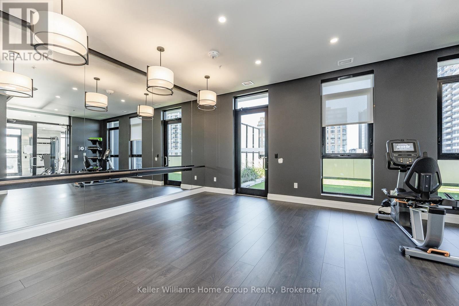 1105 - 181 King Street S, Waterloo, ON - Indoor Photo Showing Gym Room