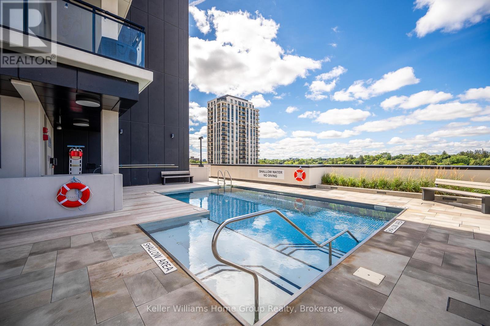 1105 - 181 King Street S, Waterloo, ON - Outdoor With In Ground Pool