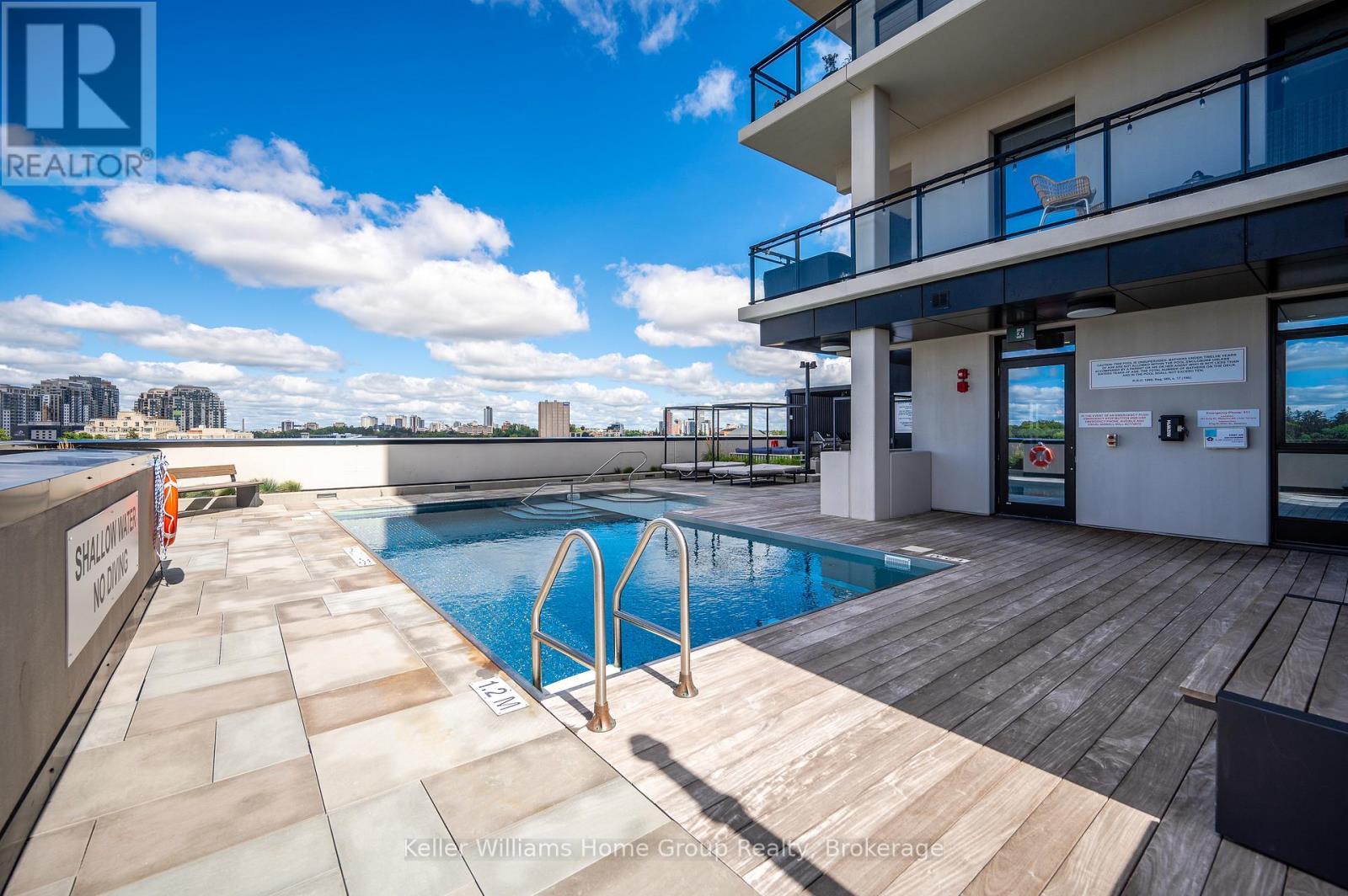 1105 - 181 King Street S, Waterloo, ON - Outdoor With In Ground Pool