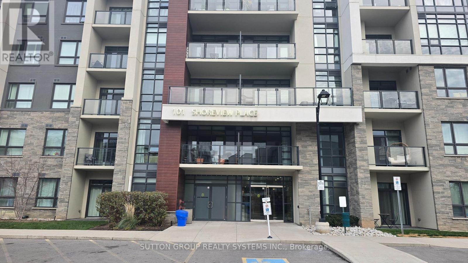 437 - 101 Shoreview Place, Hamilton, ON - Outdoor With Balcony With Facade