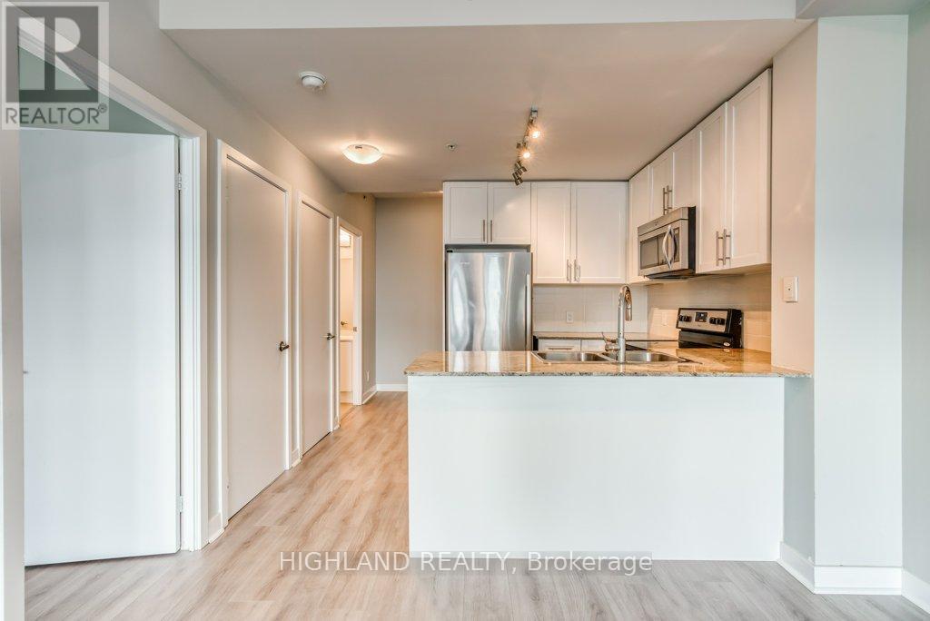 2312 - 3985 Grand Park Drive, Mississauga, ON - Indoor Photo Showing Kitchen With Double Sink