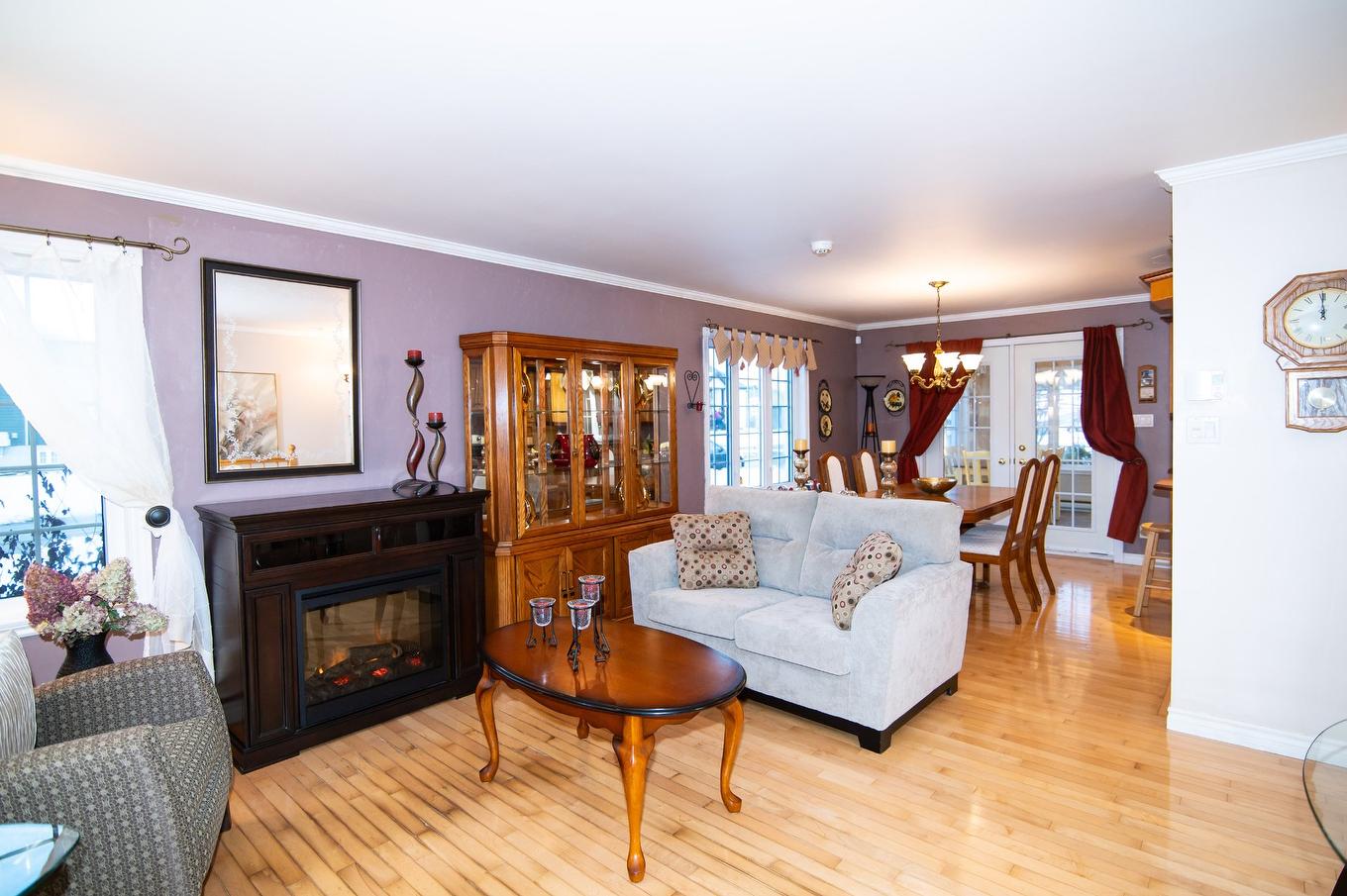 Living room - 1000 Rue Des Champs, Sainte-Hélène-De-Kamouraska, QC - Indoor Photo Showing Living Room With Fireplace