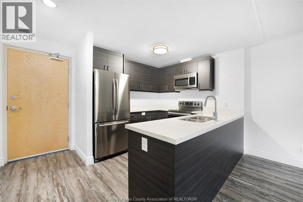 1675 Banwell Unit# 709, Windsor, ON - Indoor Photo Showing Kitchen With Double Sink With Upgraded Kitchen