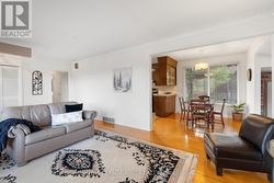 L-shaped living/dining room -