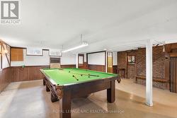Recreation room with a pool table -