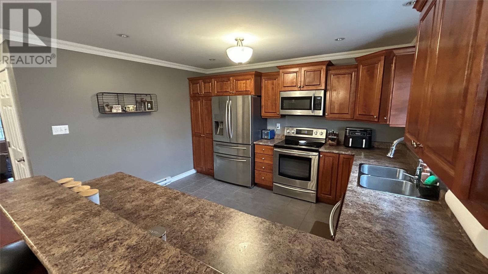 14 Capri Court, Stephenville, NL - Indoor Photo Showing Kitchen With Stainless Steel Kitchen With Double Sink