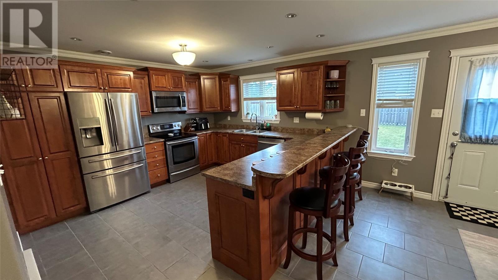14 Capri Court, Stephenville, NL - Indoor Photo Showing Kitchen With Stainless Steel Kitchen With Double Sink