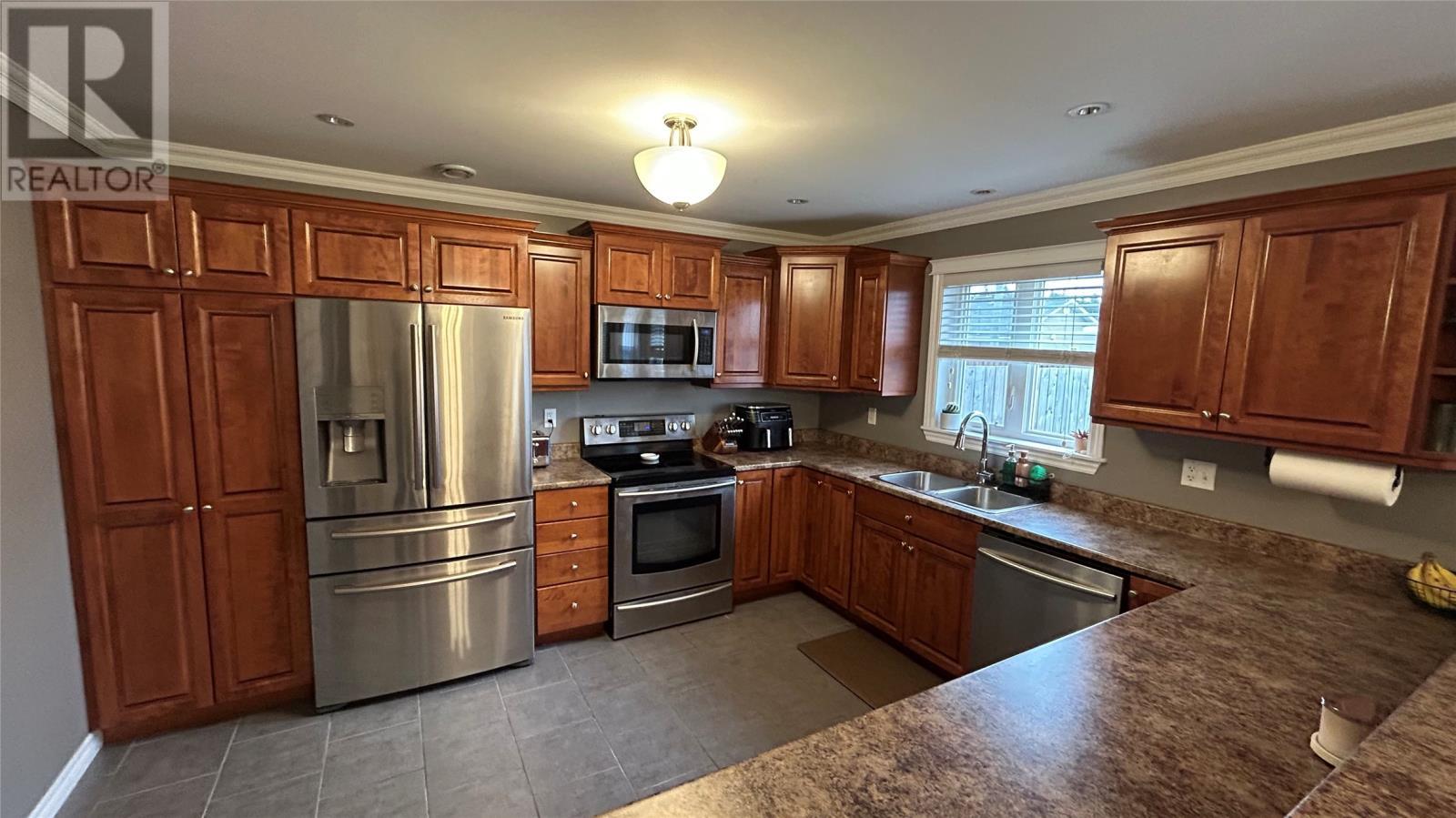 14 Capri Court, Stephenville, NL - Indoor Photo Showing Kitchen With Stainless Steel Kitchen With Double Sink