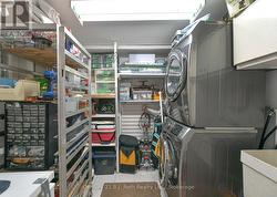 Laundry with extra storage -