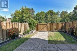 Private fenced yard -