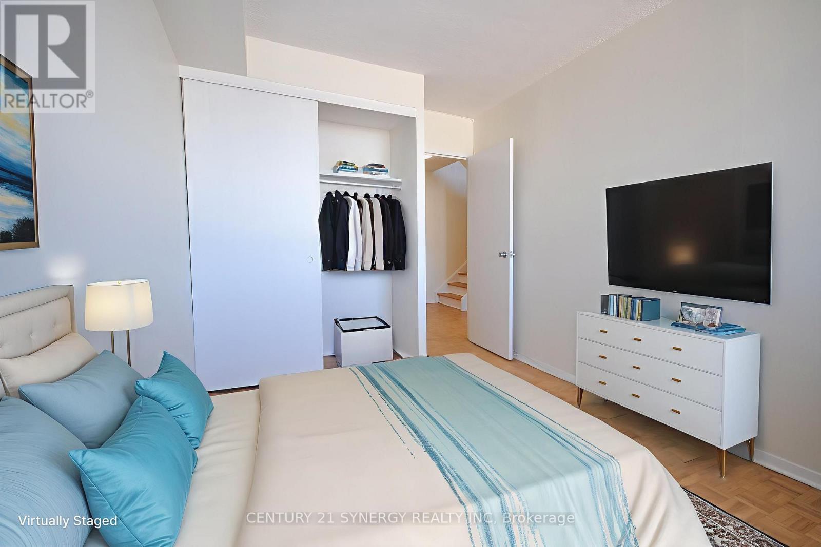 2nd Bedroom Virtually Staged - 631 - 515 St Laurent Boulevard, Ottawa, ON - Indoor Photo Showing Bedroom