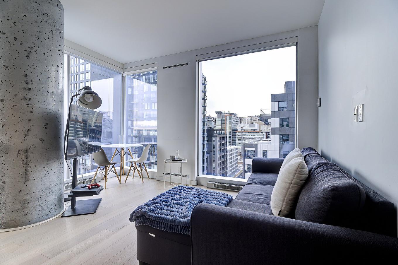 Salon - 1503-1450 Boul. René-Lévesque O., Montréal (Ville-Marie), QC - Indoor Photo Showing Living Room