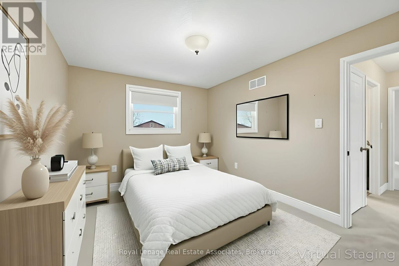 Virtually Staged - Bedroom - 47 Elmira Drive, Hamilton, ON - Indoor Photo Showing Bedroom