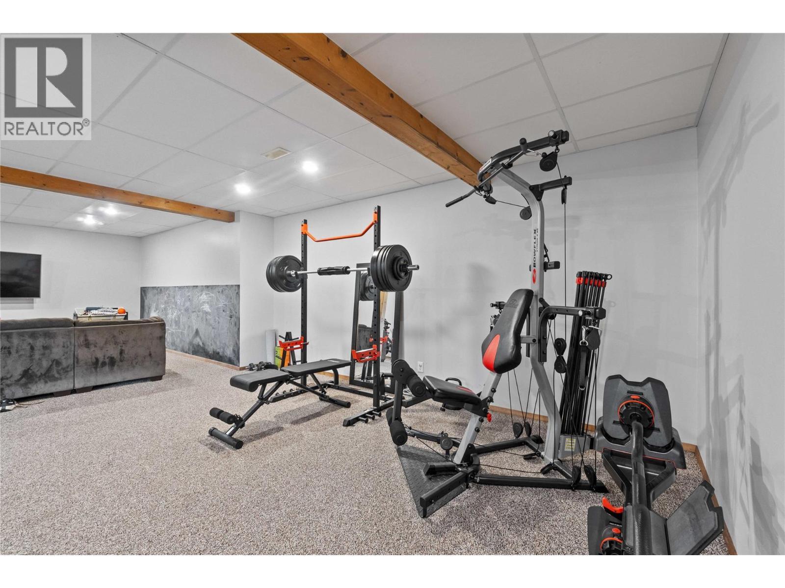 65 Furlong Road, Enderby, BC - Indoor Photo Showing Gym Room