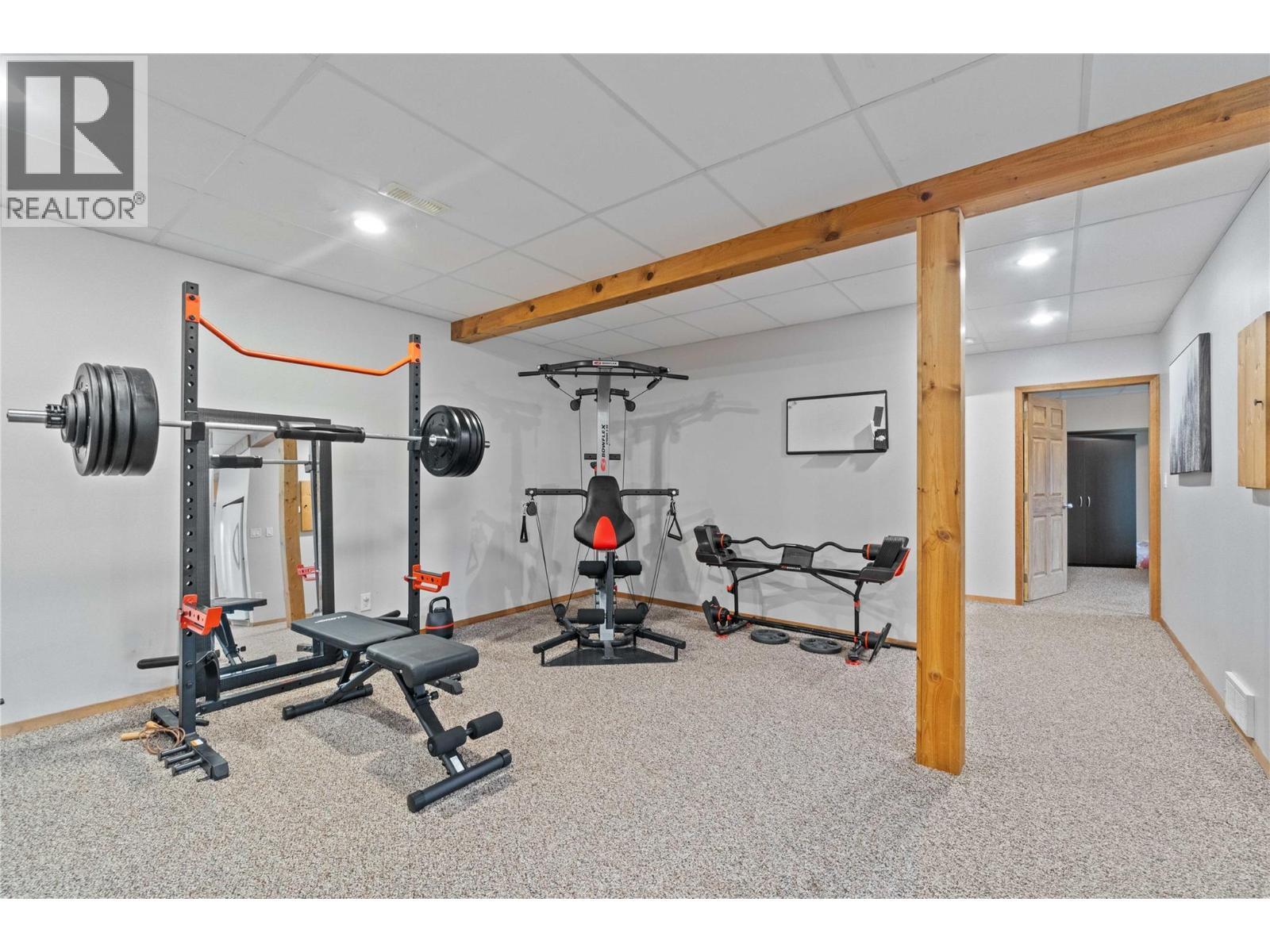 65 Furlong Road, Enderby, BC - Indoor Photo Showing Gym Room
