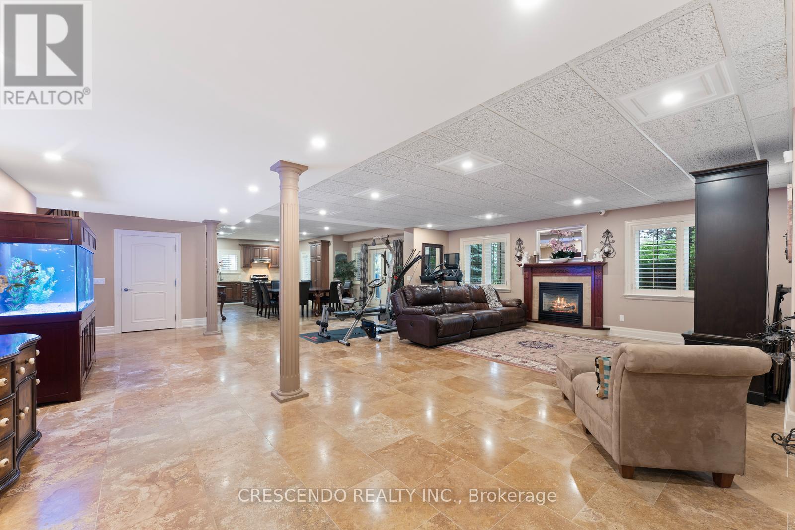 2 Prince Adam Court, King, ON - Indoor With Fireplace