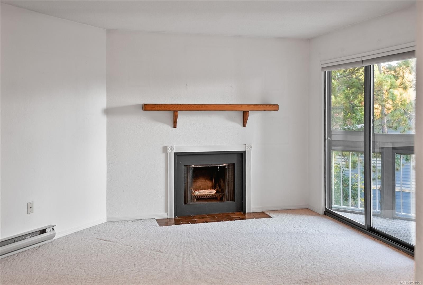 504-69 Gorge Rd West, Saanich, BC - Indoor Photo Showing Living Room With Fireplace
