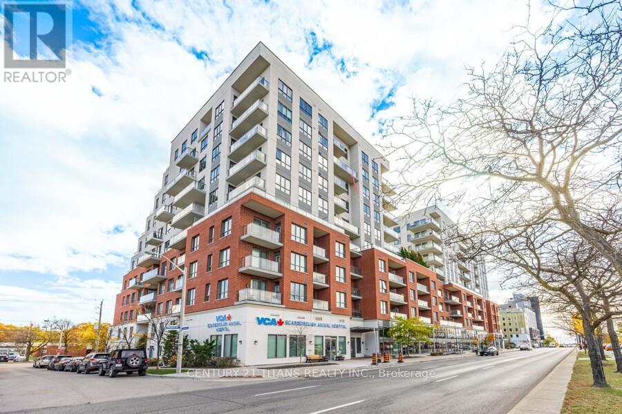 1022 - 22 East Haven Drive, Toronto, ON - Outdoor With Balcony With Facade