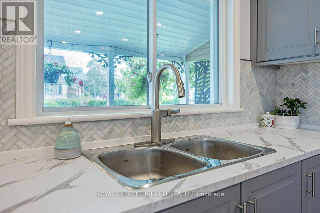 217 Shackleton Line, Dutton/Dunwich (Dutton), ON - Indoor Photo Showing Kitchen With Double Sink