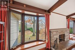 Living Room Overlooks the Private Backyard -