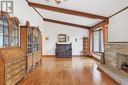 Oversized Living Room with a Woodburning Fireplace -