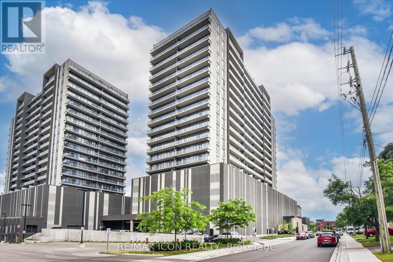 902 - 15 Glebe Street, Cambridge, ON - Outdoor With Balcony With Facade