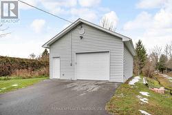 Double detached garage -