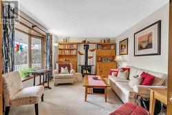 Living room with cozy gas fireplace -