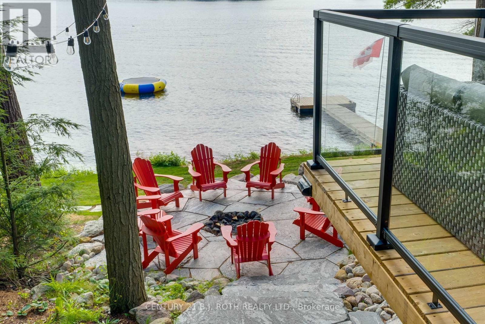 334 Stewart Lake Road, Georgian Bay, ON - Outdoor With Body Of Water With Deck Patio Veranda