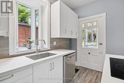 Side door entry to kitchen -