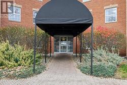 Covered walkway at entrance -