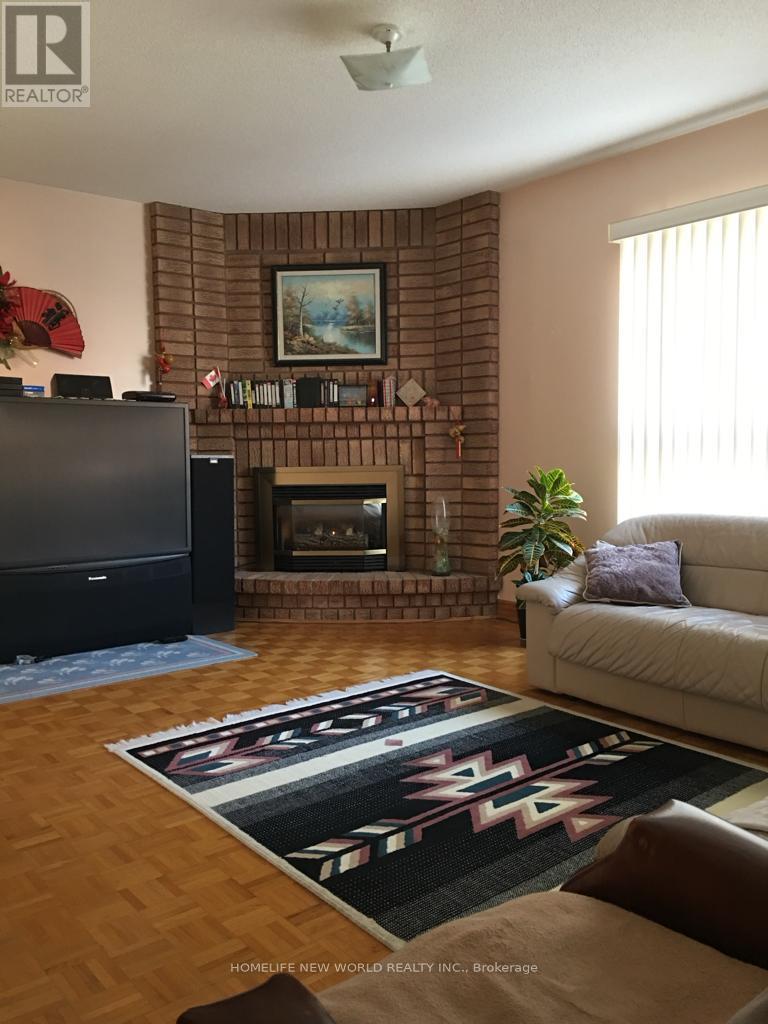 81 Dalmatian Crescent, Toronto, ON - Indoor Photo Showing Living Room With Fireplace