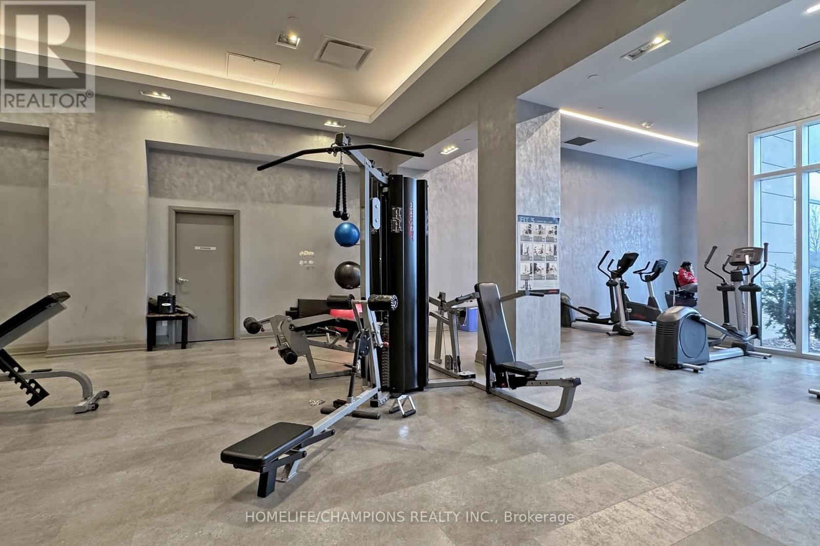 2710 - 20 Meadowglen Place, Toronto, ON - Indoor Photo Showing Gym Room