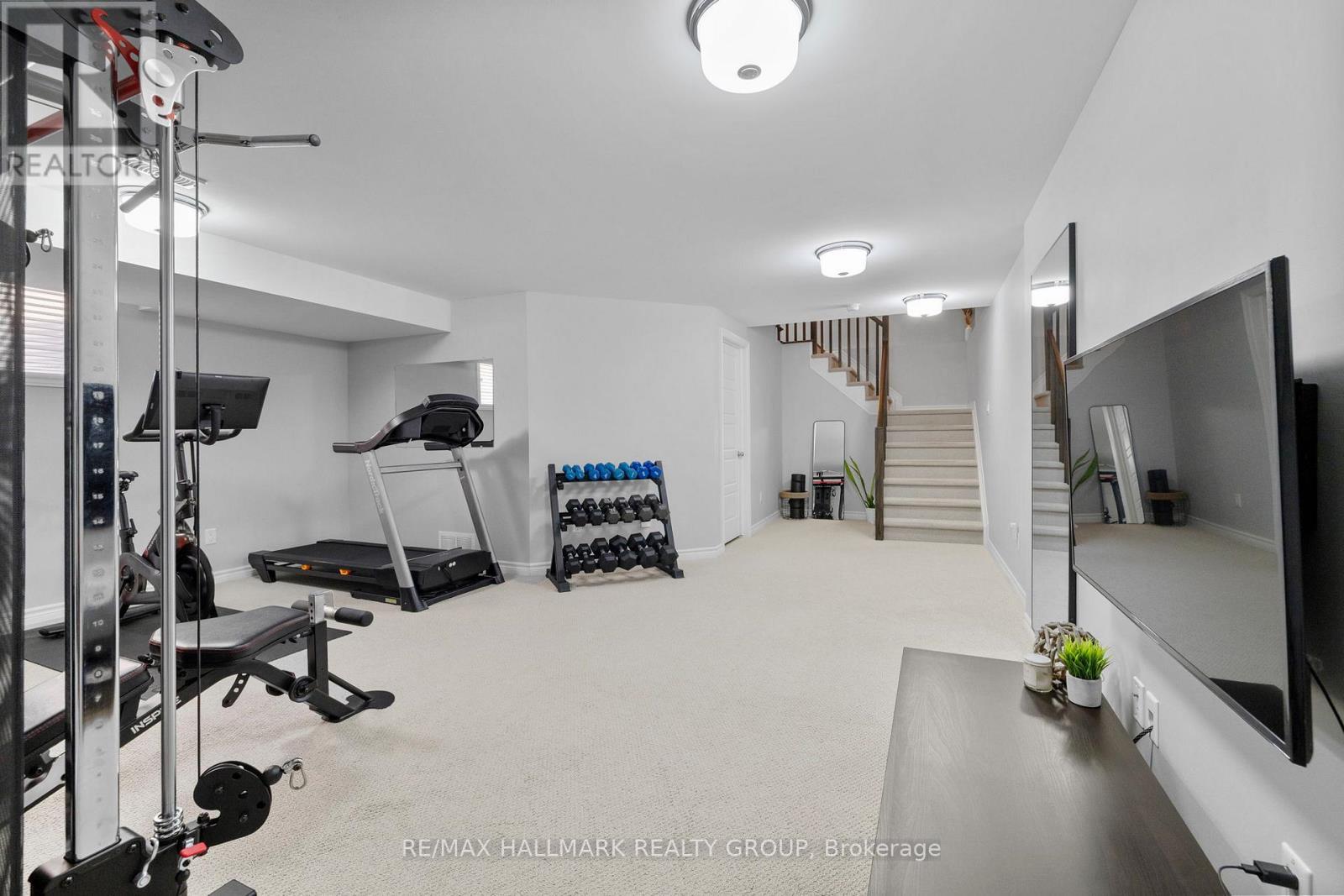 710 Rue Du Cartographe Street, Ottawa, ON - Indoor Photo Showing Gym Room