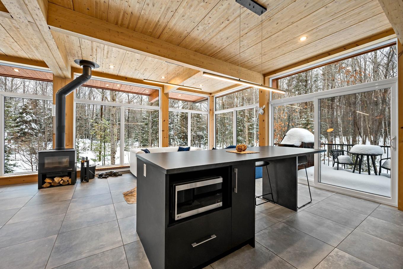 Kitchen - 161 Ch. Du Retour-Aux-Sources, Amherst, QC - Indoor
