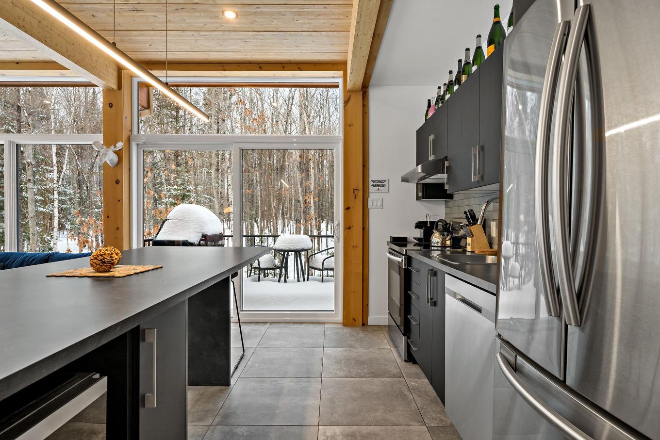 Kitchen - 161 Ch. Du Retour-Aux-Sources, Amherst, QC - Indoor Photo Showing Kitchen