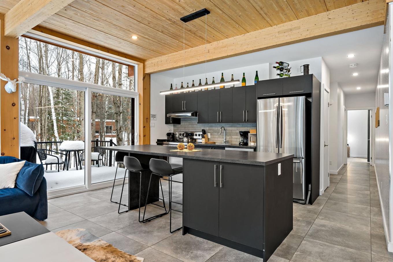 Kitchen - 161 Ch. Du Retour-Aux-Sources, Amherst, QC - Indoor Photo Showing Kitchen With Upgraded Kitchen