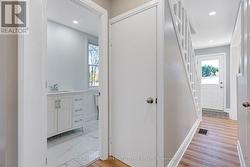 Main Level Bath & Stairs to Basement -