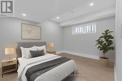 Basement Bedroom 1 - Virtually Staged -