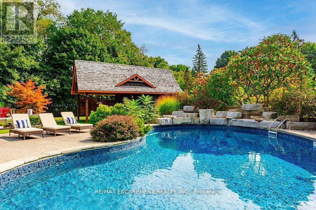 12 Blackberry Place, Hamilton, ON - Outdoor With In Ground Pool With Backyard