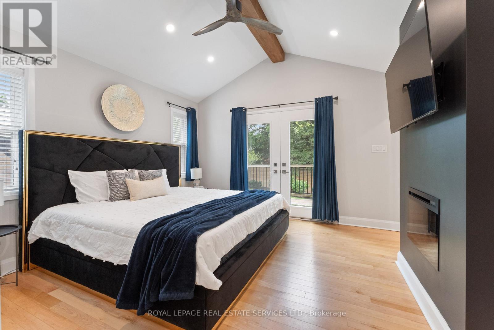 The Spacious Primary Retreat was Added in 2019 - 136 Mohawk Road, Hamilton, ON - Indoor Photo Showing Bedroom