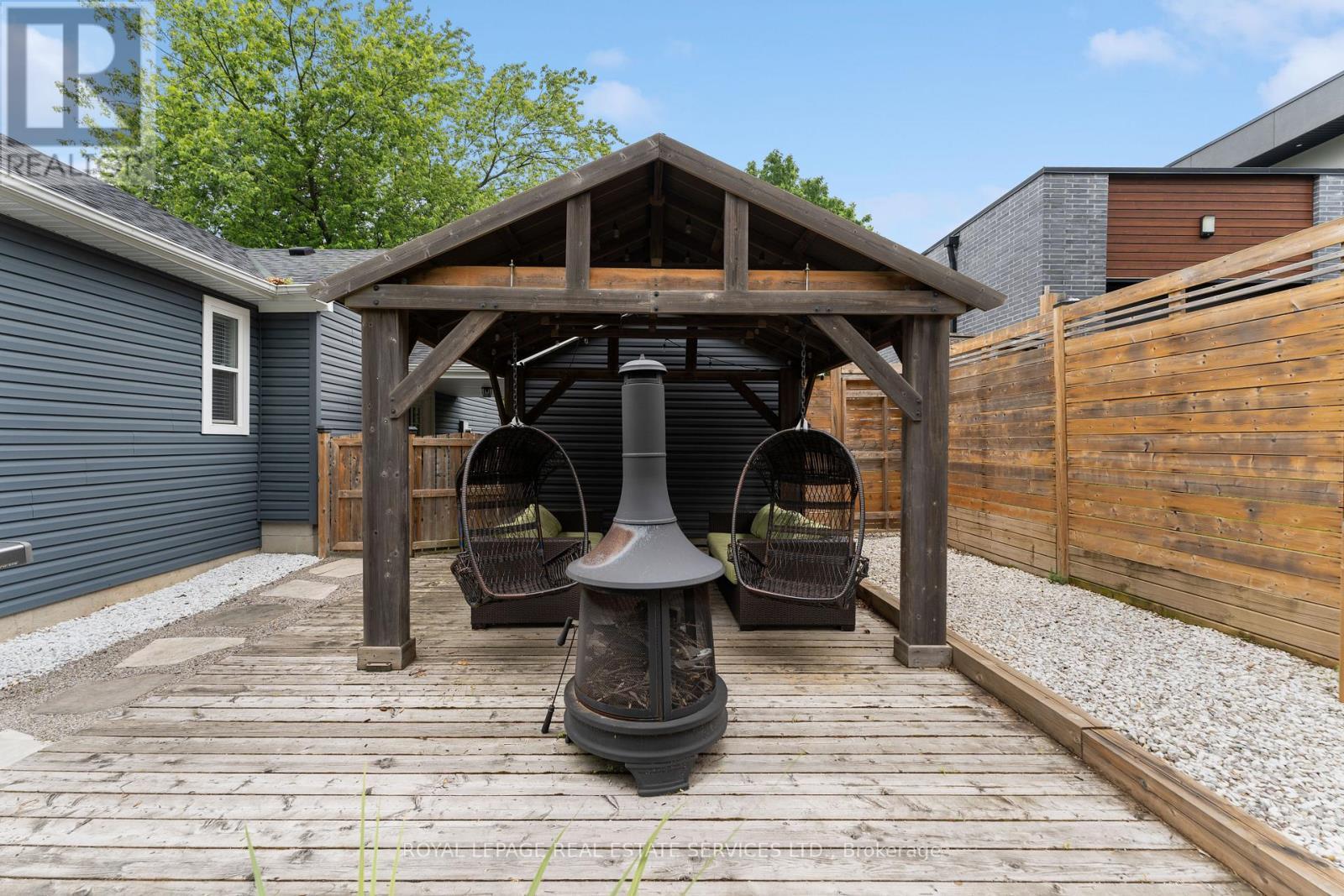 Custom Deck with Gazebo is Ideal for Entertaining - 136 Mohawk Road, Hamilton, ON - Outdoor With Deck Patio Veranda With Exterior